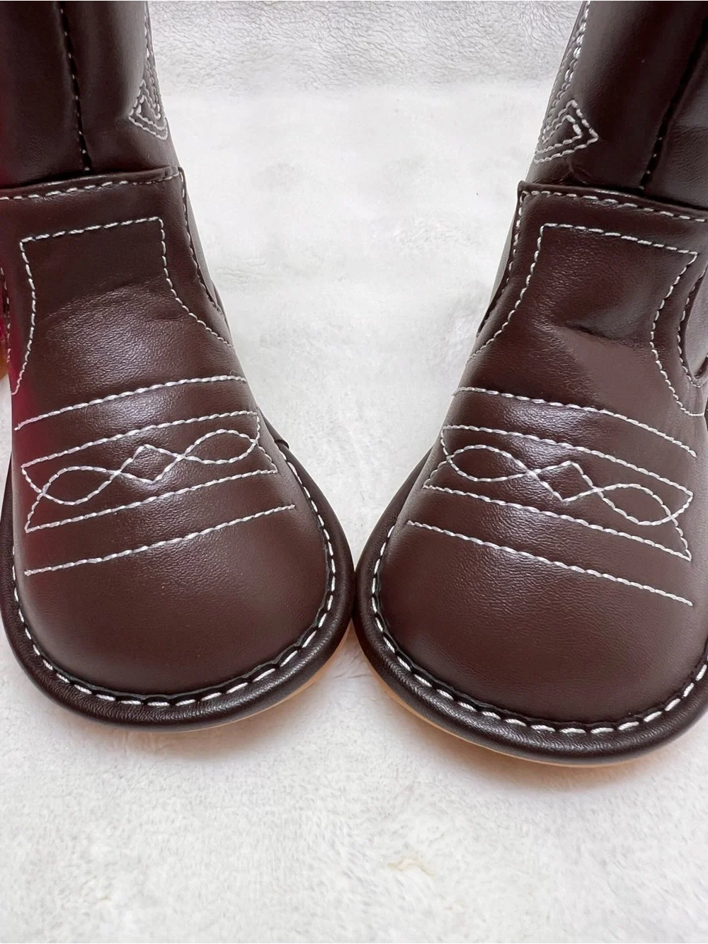 Alligator Brand-Kids Western Zip-Up Boots in Pink and Brown-  Price is for both.